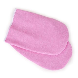 Handschoenen van badstof voor een paraffinebad