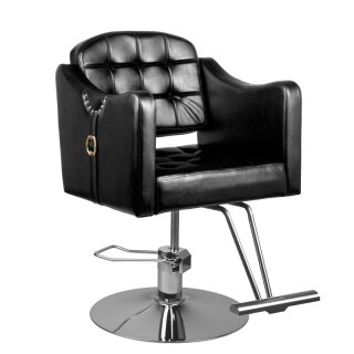 Hair system styling chair 0-90 black