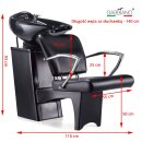 Gabbiano kappersspoelbak q-2278 zwart