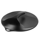 Barber mirror round black