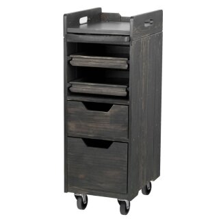 Kapperswagen hout 991 grijs