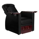 Foot care chair pedicure spa with back massage function azzurro 101 black