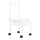 Foot bath with wheels white