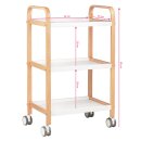 Cosmetic trolley hs09 wood - white