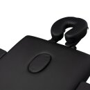 Folding massage table wood comfort 2 parts black