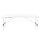 Inklapbare massagetafel aluminium comfort 3-delig wit