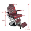 Gabbiano barber chair Imperial burgundy red