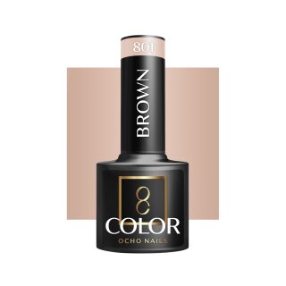 OCHO NAILS Hybrid-Nagellack brown 801 -5 g
