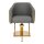 Gabbiano hairdressing chair Burgos Gold Gray