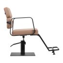 Gabbiano hairdressing chair Porto-BM black beige
