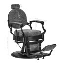Kappersstoel BM88158 oud leer grijs