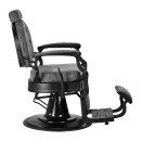 Kappersstoel BM88158 oud leer grijs