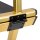 Aluminum makeup chair gold